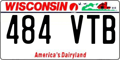 WI license plate 484VTB