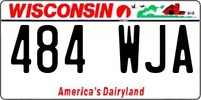 WI license plate 484WJA