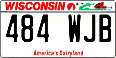 WI license plate 484WJB