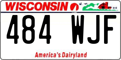 WI license plate 484WJF