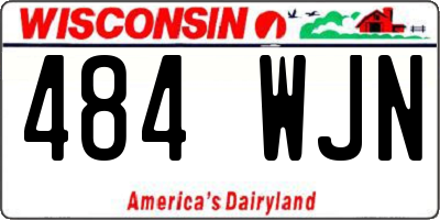 WI license plate 484WJN