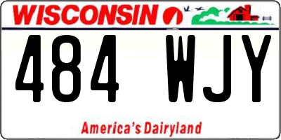 WI license plate 484WJY