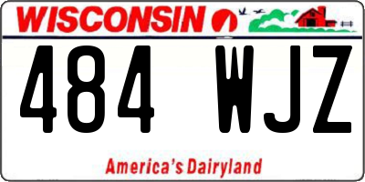 WI license plate 484WJZ