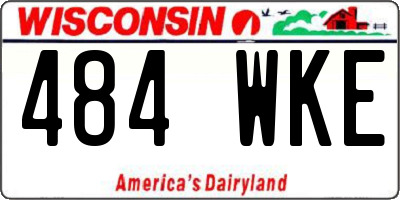 WI license plate 484WKE