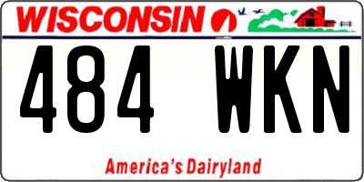 WI license plate 484WKN