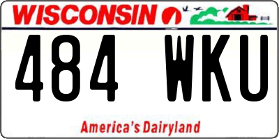 WI license plate 484WKU