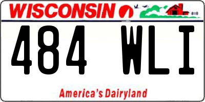 WI license plate 484WLI