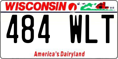 WI license plate 484WLT