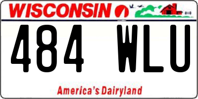 WI license plate 484WLU