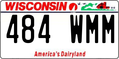 WI license plate 484WMM