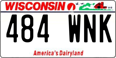 WI license plate 484WNK