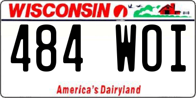 WI license plate 484WOI