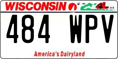 WI license plate 484WPV