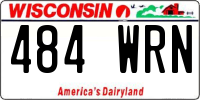 WI license plate 484WRN