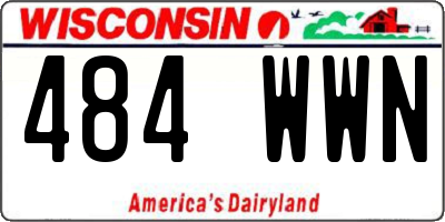 WI license plate 484WWN