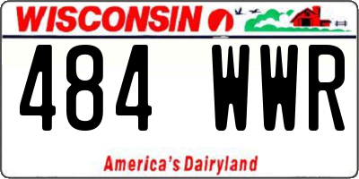 WI license plate 484WWR