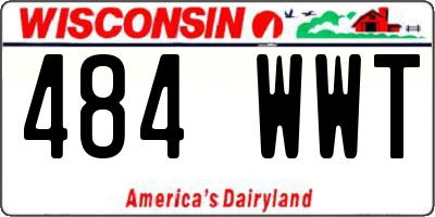 WI license plate 484WWT