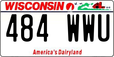 WI license plate 484WWU