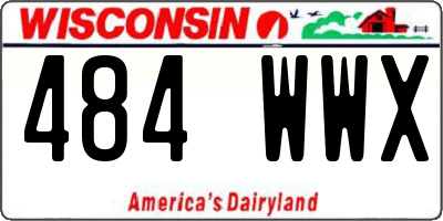 WI license plate 484WWX