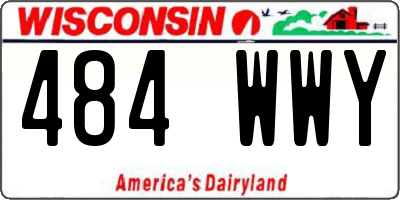 WI license plate 484WWY