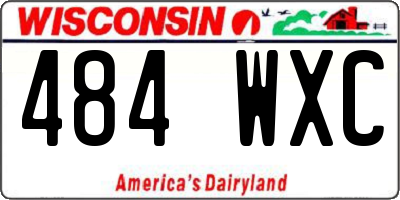 WI license plate 484WXC