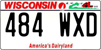 WI license plate 484WXD