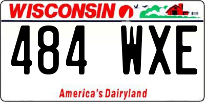 WI license plate 484WXE