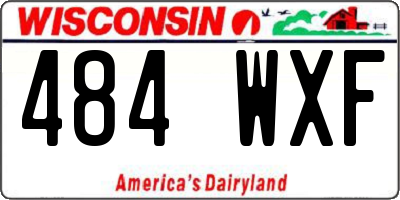 WI license plate 484WXF