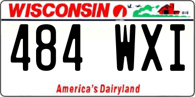 WI license plate 484WXI