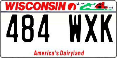 WI license plate 484WXK