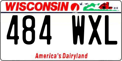 WI license plate 484WXL