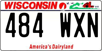 WI license plate 484WXN