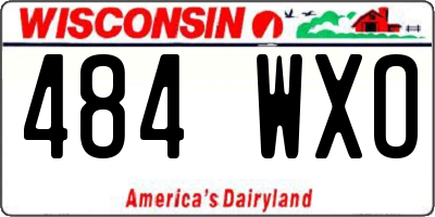 WI license plate 484WXO