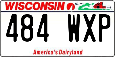 WI license plate 484WXP