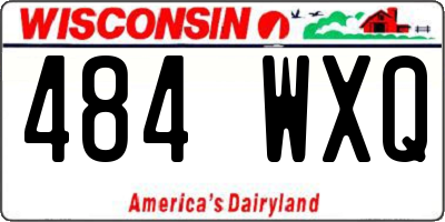 WI license plate 484WXQ