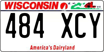 WI license plate 484XCY