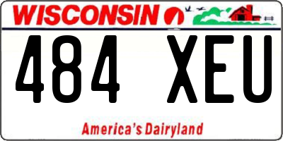 WI license plate 484XEU