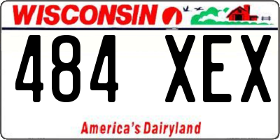 WI license plate 484XEX