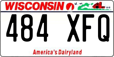 WI license plate 484XFQ