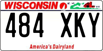 WI license plate 484XKY