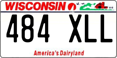 WI license plate 484XLL