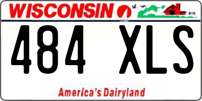 WI license plate 484XLS