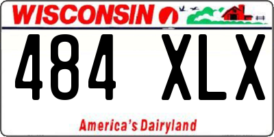 WI license plate 484XLX