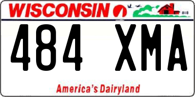 WI license plate 484XMA