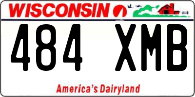 WI license plate 484XMB