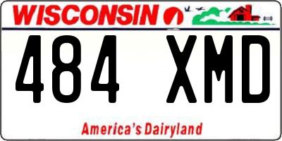 WI license plate 484XMD