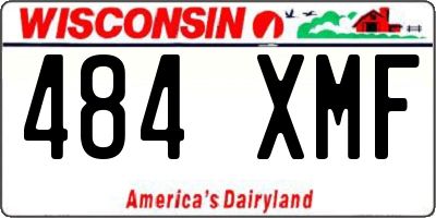 WI license plate 484XMF