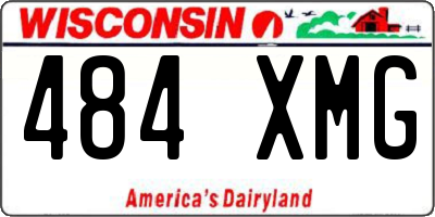WI license plate 484XMG