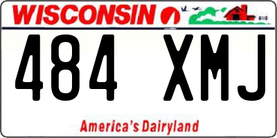 WI license plate 484XMJ