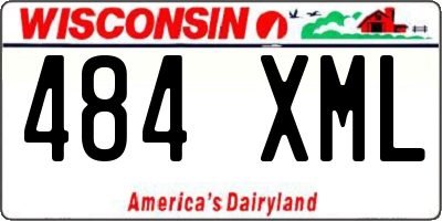 WI license plate 484XML